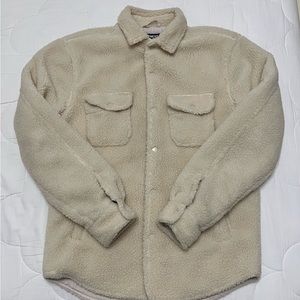 Men Sherpa Flannel Jacket